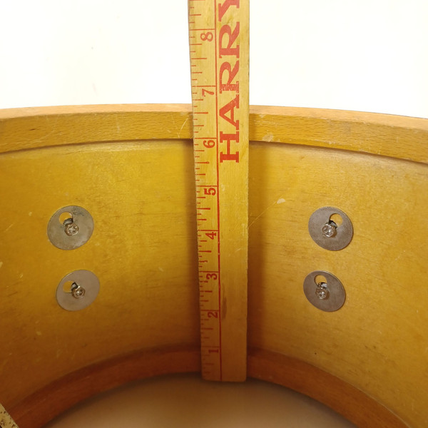 Premier 6.5x10"White Concert Tom Drum+3Ply Birch Vintage Pre-International 9.5"