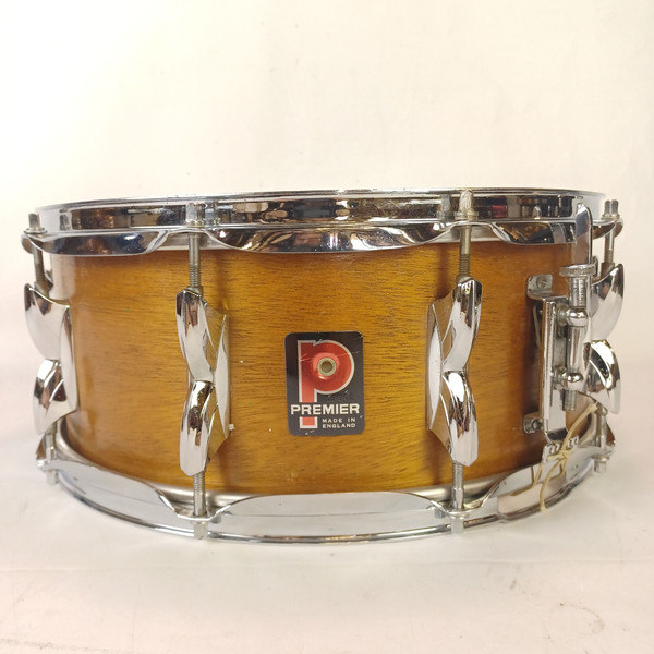 Premier Hi-Fi Custom#33 Snare Drum African Mahogany 10-Lug 5.5x14"Vintage 70s UK