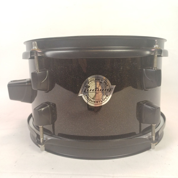 Ludwig 6x10" Questlove Pocket Black Sparkle Tom Drum Rack Ride Small Bop Fast
