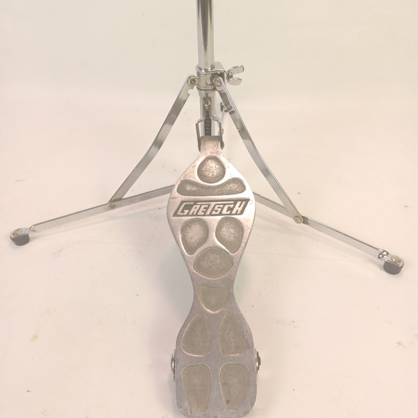 Gretsch #4844 Flat-Base Hi-Hat Cymbal Stand Vintage 60s Flush Tripod Round Badge