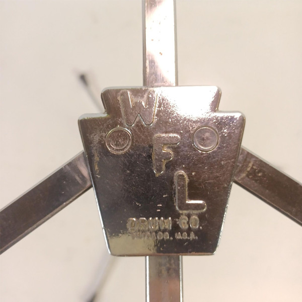 Ludwig WFL Atlas Flat Base#1363 Snare Drum Stand Chrome Vintage Flush Block Logo