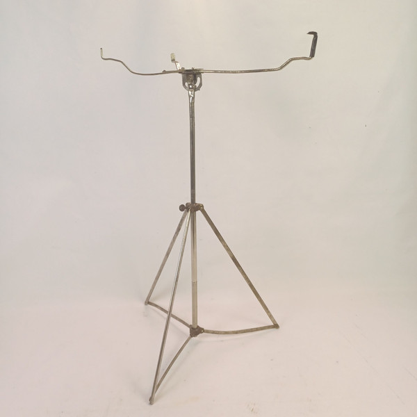 Slingerland #848 Snare Drum Stand "Standard" 1941 Pre-WW2 Nickel Tripod+Basket