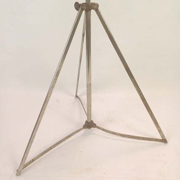 Slingerland #848 Snare Drum Stand "Standard" 1941 Pre-WW2 Nickel Tripod+Basket