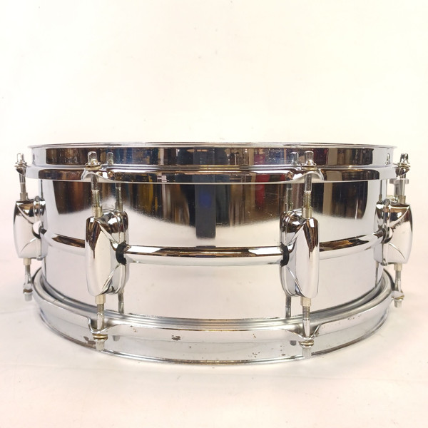 Pearl 5.5x14"Steel Shell Snare Drum 8-Lug Chrome Throw-Off/Butt SS Vintage 2000s
