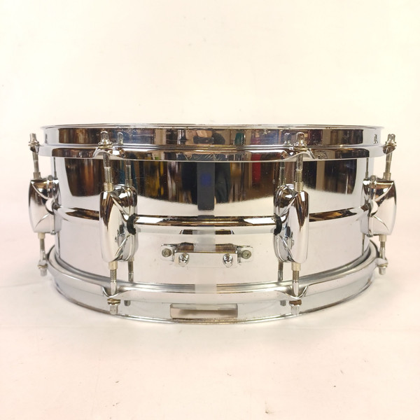 Pearl 5.5x14"Steel Shell Snare Drum 8-Lug Chrome Throw-Off/Butt SS Vintage 2000s