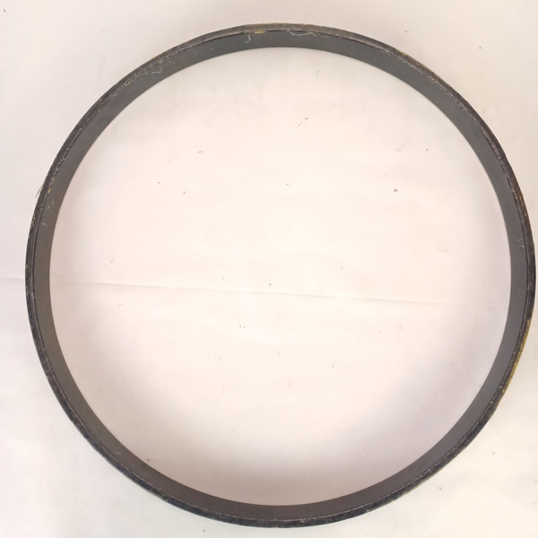 Premier 20" x1 5/8"x5/16"Bass Drum Hoop Vintage 80s Birch UK Black Paint England