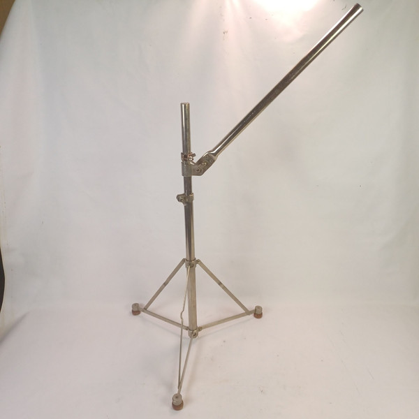 Walberg & Auge Nickel Tripod Base Stand + Boom Tube Cymbal/Drum Vintage 50s US