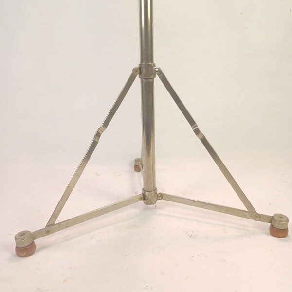 Walberg & Auge Nickel Tripod Base Stand + Boom Tube Cymbal/Drum Vintage 50s US
