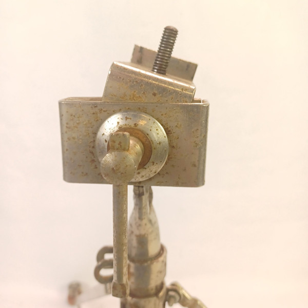 Walberg & Auge Nickel Tripod Base Stand + Roto-Tom? Cymbal/Drum Vintage 50s US
