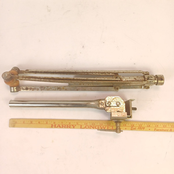 Walberg & Auge Nickel Tripod Base Stand + Roto-Tom? Cymbal/Drum Vintage 50s US
