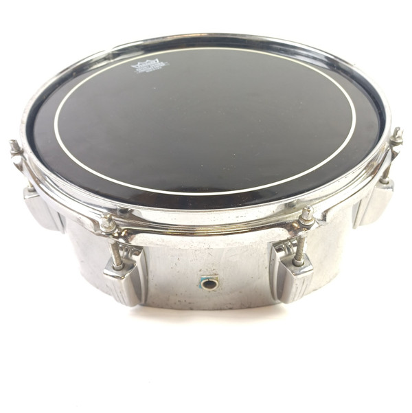 Ludwig 4x10x12"Chrome Over Wood Power Cut Blue/Olive Marching Trio Tom Drum COW