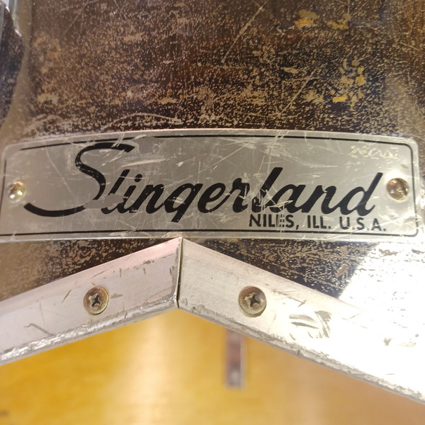 Slingerland 12,14,16"#592 Cut-A-Way Trio Tom Drums COW Chrome-Wood Vintage70s US