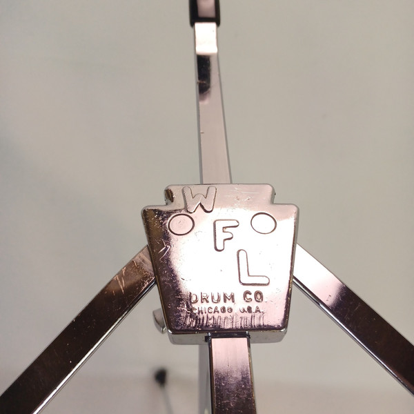 WFL Ludwig Atlas Snare Drum Stand Flat-Base Tripod Single-Braced Chicago Vintage