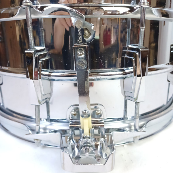 Ludwig 6.5x14"1964 #9268 Super-Sensitive #411 Snare Drum COB Brass Rims Red-Felt