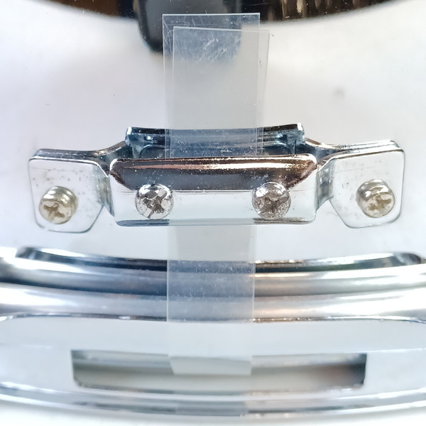 Pearl 5.5x14"Steel Shell Snare Drum 8-Lug Chrome SS Evans Onyx + Remo Ambassador