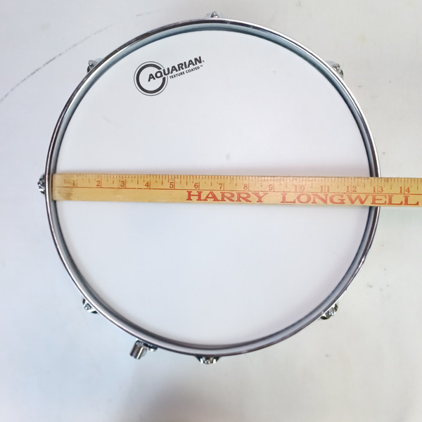 Yamaha 4x13"Piccolo Snare Drum Steel Shell Chrome Triple-Flange Rim 8Lug 010866