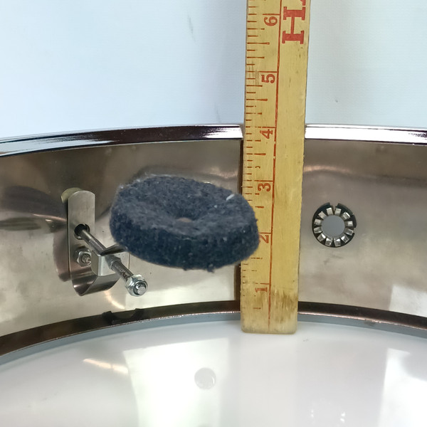 Yamaha 4x13"Piccolo Snare Drum Steel Shell Chrome Triple-Flange Rim 8Lug 011082