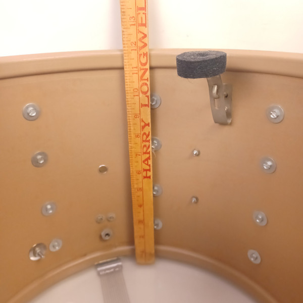 Slingerland 60s 12x15" Zoomatic Marching Snare Drum Gold Sparkle COB Brass Hoops