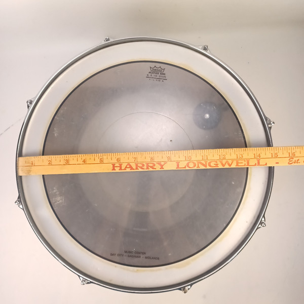 Slingerland 60s 12x15" Zoomatic Marching Snare Drum Gold Sparkle COB Brass Hoops