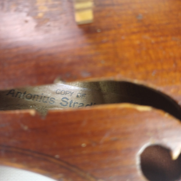 Copy of Antonius Stradivarius 4/4 Violin Gerald Dashner Charlestown,NH 2002 Rep.