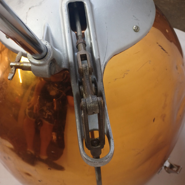 *Ludwig 25" #880 Single Screw Machine Timpani Copper Kettle Drum 3-Legs Portable