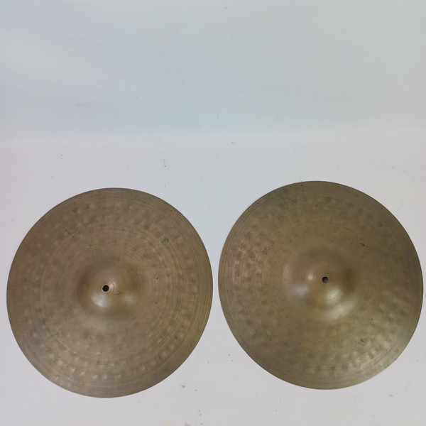 *UFIP 14" 1108g/1120g 60s Hi-Hats Cymbals Set Italy Vintage B20 Bronze Italian
