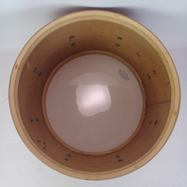 WFL Ludwig 12x17"Tenor Tom Drum Red Lacquer +Natural Maple Wood Hoops Vintage40s