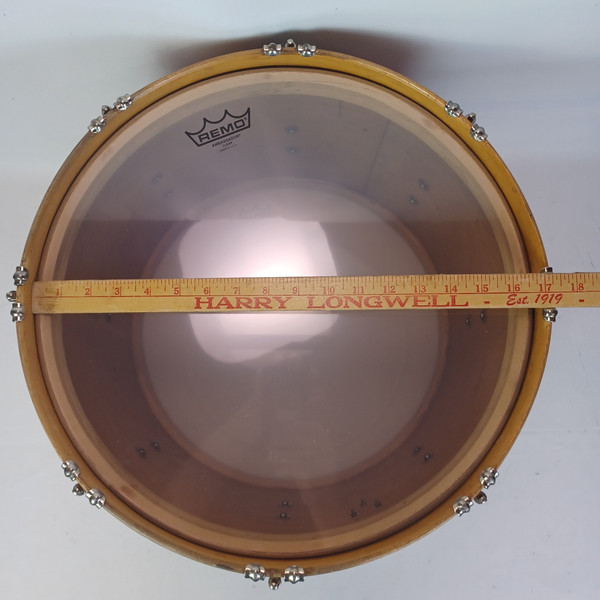 WFL Ludwig 12x17"Tenor Tom Drum Red Lacquer +Natural Maple Wood Hoops Vintage40s