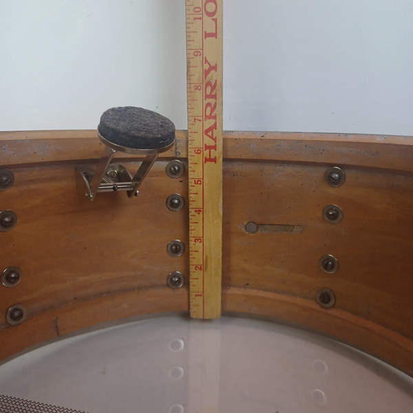 Leedy 6.5x14"June41 Natural 3Ply Maple/Nickel-Brass Broadway Standard Snare Drum