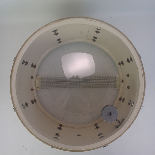 Leedy 8x14"June48 WMP 3Ply Maple/Chrome-Brass Broadway Snare Drum White Marine P