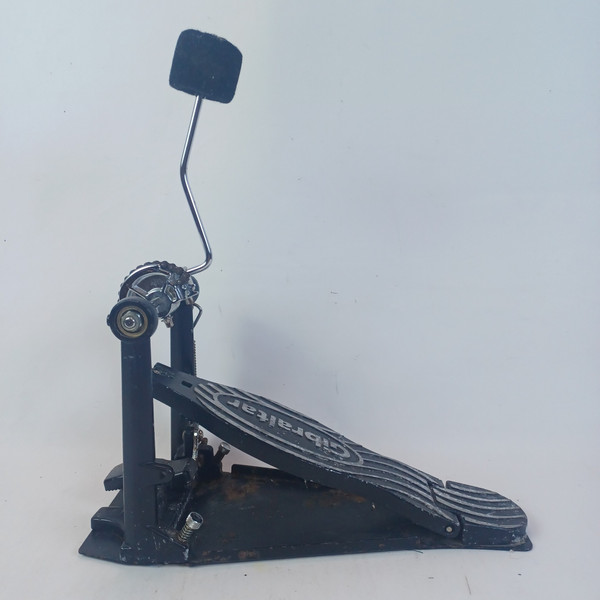 *Gibraltar Chain-Drive Bass Drum Pedal Single-Spring Kick Vintage 90s Solid Base