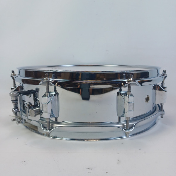Yamaha 4x13"Steel Shell Piccolo Snare Drum Chrome Triple-Flange Rim 8Lug+Muffler