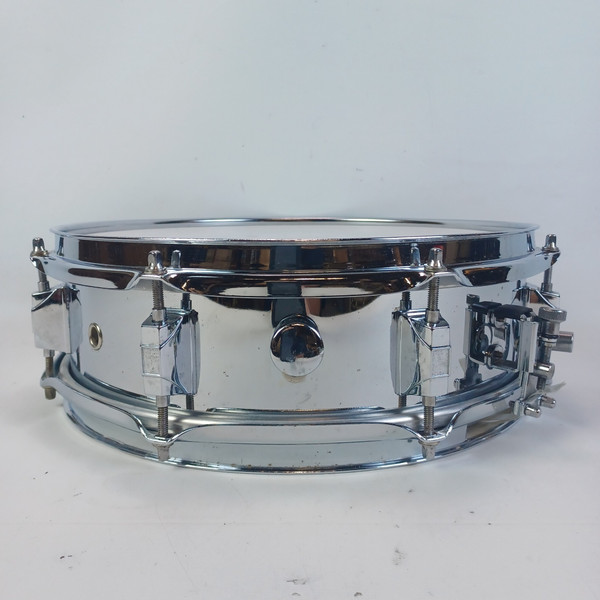 Yamaha 4x13"Steel Shell Piccolo Snare Drum Chrome Triple-Flange Rim 8Lug+Muffler