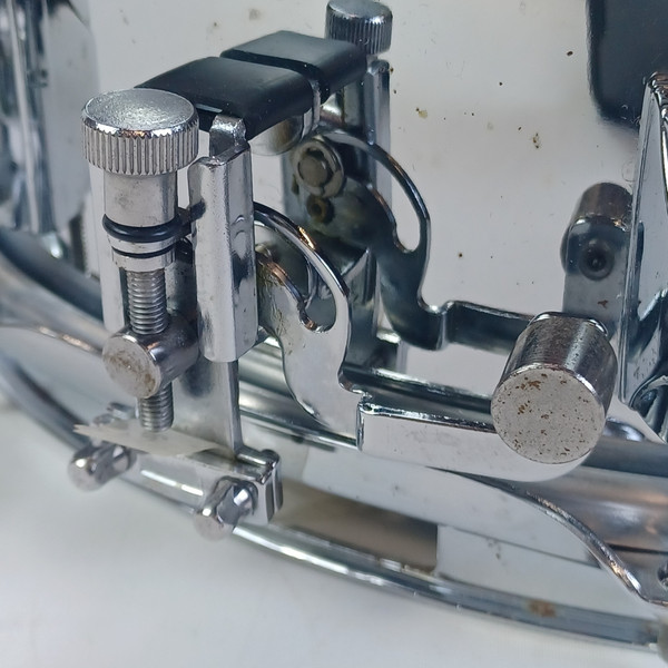 Yamaha 4x13"Steel Shell Piccolo Snare Drum Chrome Triple-Flange Rim 8Lug+Muffler