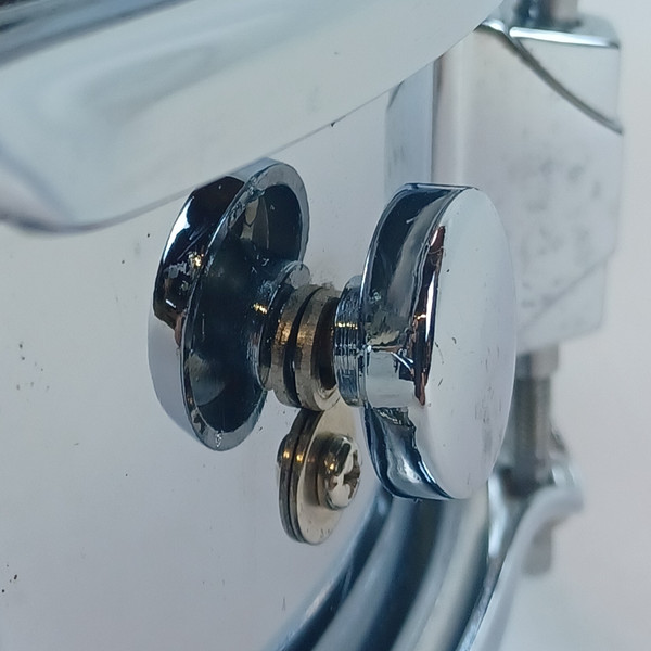 Yamaha 4x13"Steel Shell Piccolo Snare Drum Chrome Triple-Flange Rim 8Lug+Muffler