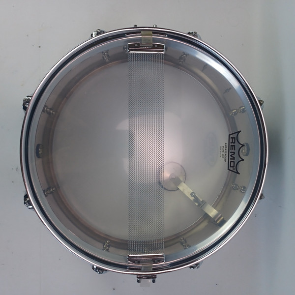 Yamaha 4x13"Steel Shell Piccolo Snare Drum Chrome Triple-Flange Rim 8Lug+Muffler