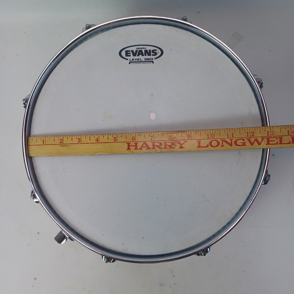 Yamaha 4x13"Steel Shell Piccolo Snare Drum Chrome Triple-Flange Rim 8Lug+Muffler