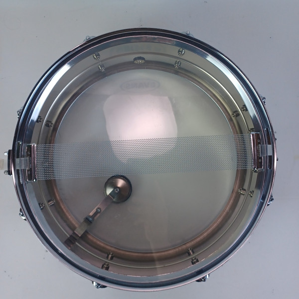 Ludwig Steel Rocker 8Lug Snare Drum 80s 5x14"Vintage Chrome Black/White #841227