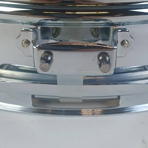 Ludwig Steel Rocker 8Lug Snare Drum 80s 5x14"Vintage Chrome Black/White #A404231