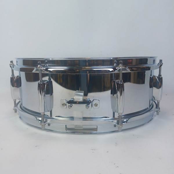 Ludwig Steel Rocker 8Lug Snare Drum 80s 5x14"Vintage Chrome Black/White #814113