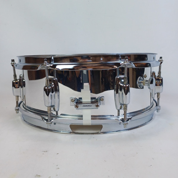 Ludwig Rocker 8Lug Snare Drum#6202064 5x14"Vintage Chrome Over Wood 5Ply Black/W