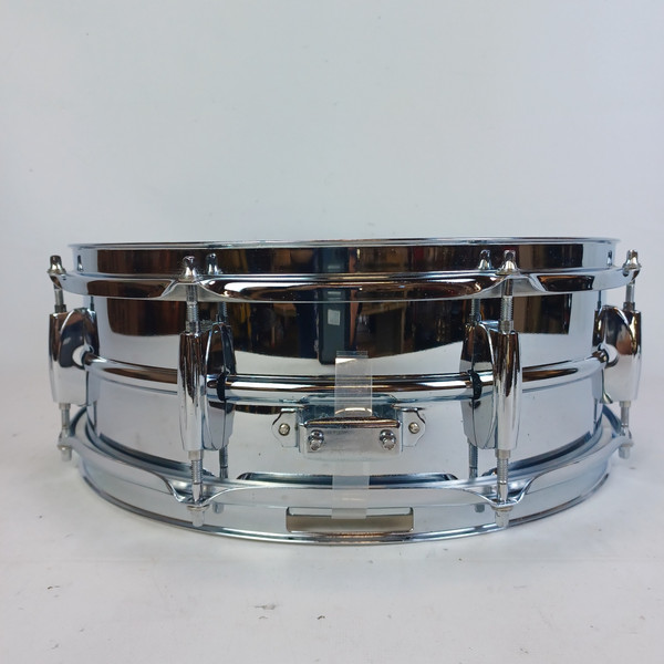 Ludwig Steel Rocker 8Lug Snare Drum 80s 5x14"Vintage Chrome Black/White #841176