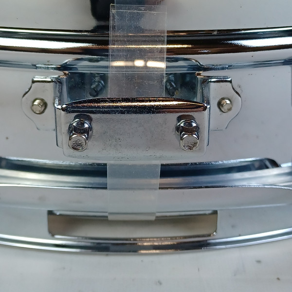 Ludwig Steel Rocker 8Lug Snare Drum 80s 5x14"Vintage Chrome Black/White #841176