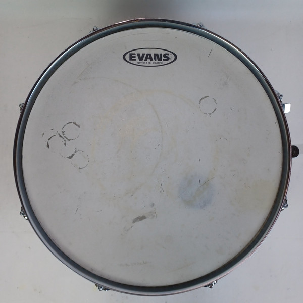 Ludwig Steel Rocker 8Lug Snare Drum 80s 5x14"Vintage Chrome Black/White #841176