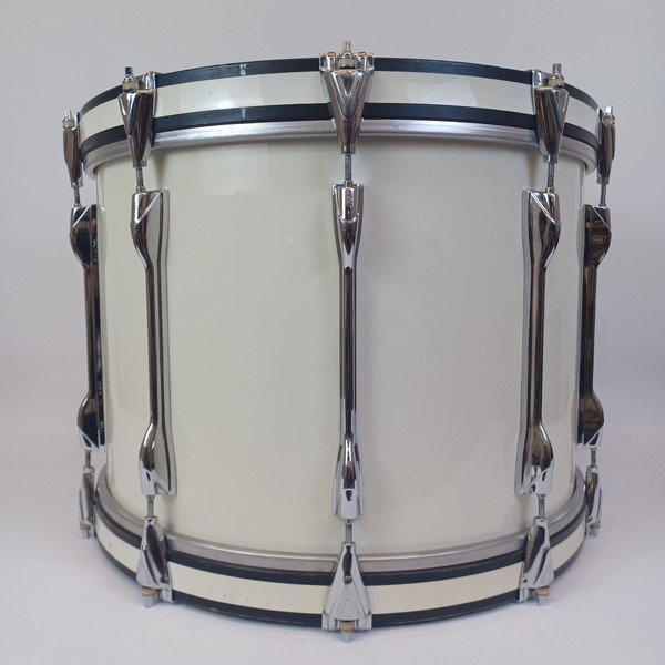 Yamaha 14x20" Field Corps Bass Drum 10-Lug MB820U Piano White Wrap Japan Vintage