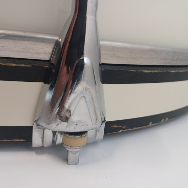 Yamaha 14x20" Field Corps Bass Drum 10-Lug MB820U Piano White Wrap Japan Vintage