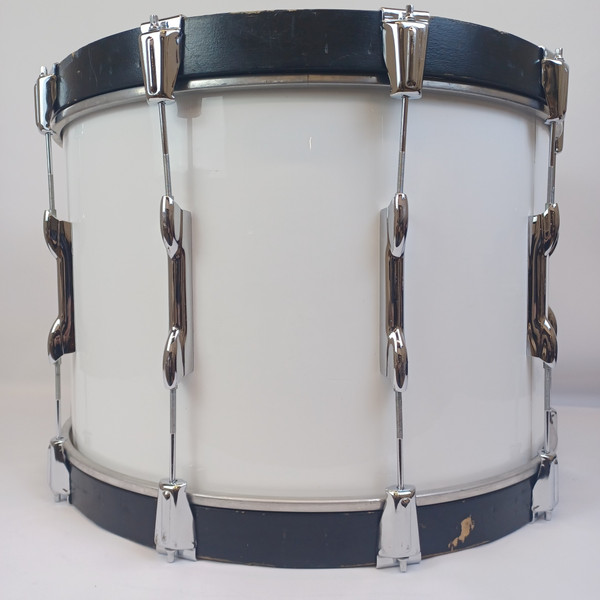 Premier Lite 14x22"Bass Drum 3Ply African Mahogany Vintage Marching/Virgin Shell