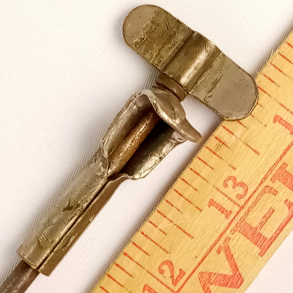 Ludwig 13 3/8" 12-24 tpi Bass-Drum Thumb-Tension T-Rod+Claw Nickel Snare/Tom USA