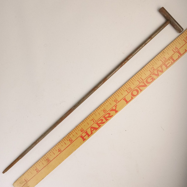 Kent? 15"Nickel 12-24 Hammerhead Bass-Drum Single-Tension T-Rod Vintage 40s