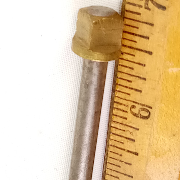 Prussian 1800s-1900s Early1/4-20 7"Tension T-Rod Square-Head Key Snare Drum Part